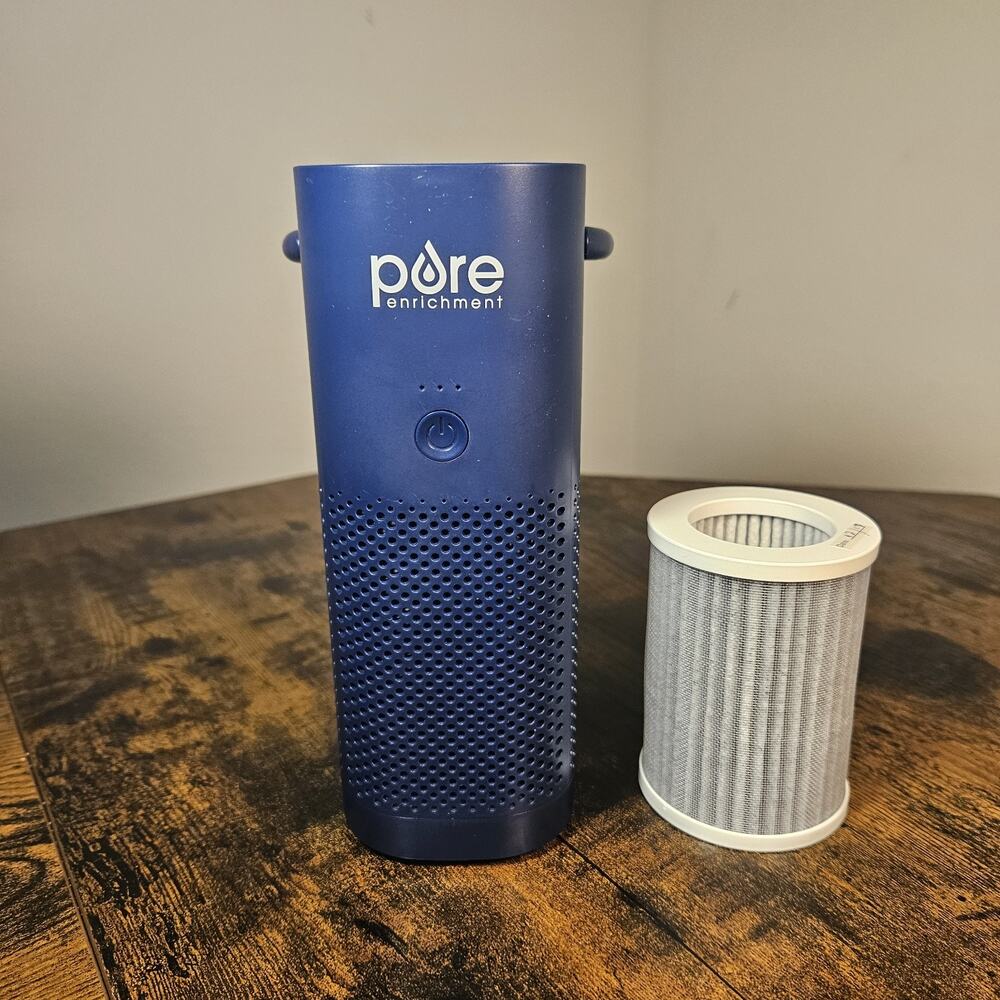Pure Enrichment PureZone Mini Portable Air Purifier Cordless HEPA Unit & Filter